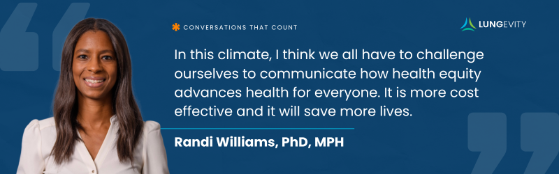 health equity helps everyone quote from dr. randi williams