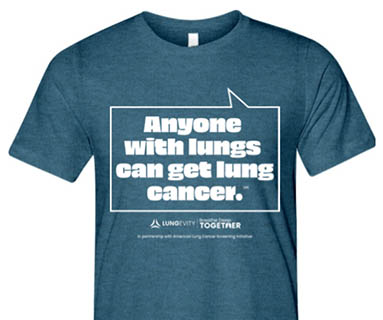 "Anyone with Lungs" t-shirt