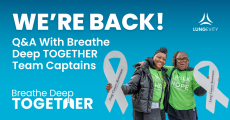 Q&A with returning breathe deep together team captains