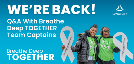 Q&A with returning breathe deep together team captains