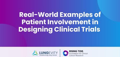 real world examples patients involved in designing trials